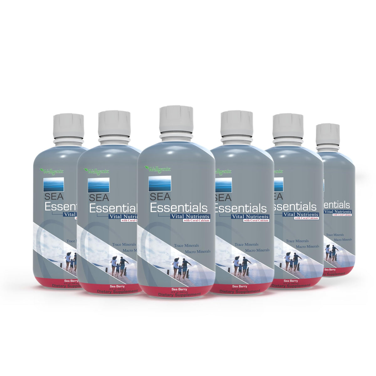 Wellgenix Sea Essentials bottle front view for daily mineral support
