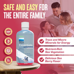 Wellgenix Sea Essentials bottle with pour spout for mess free use