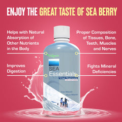 Wellgenix Sea Essentials transparent label showing serving sizes and ingredients