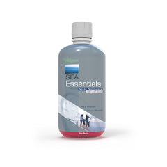 Wellgenix Sea Essentials morning routine setup with spoon and glass.