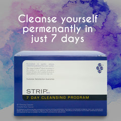 Wellgenix Strip 7 Day Detox product label close-up highlighting ingredients.