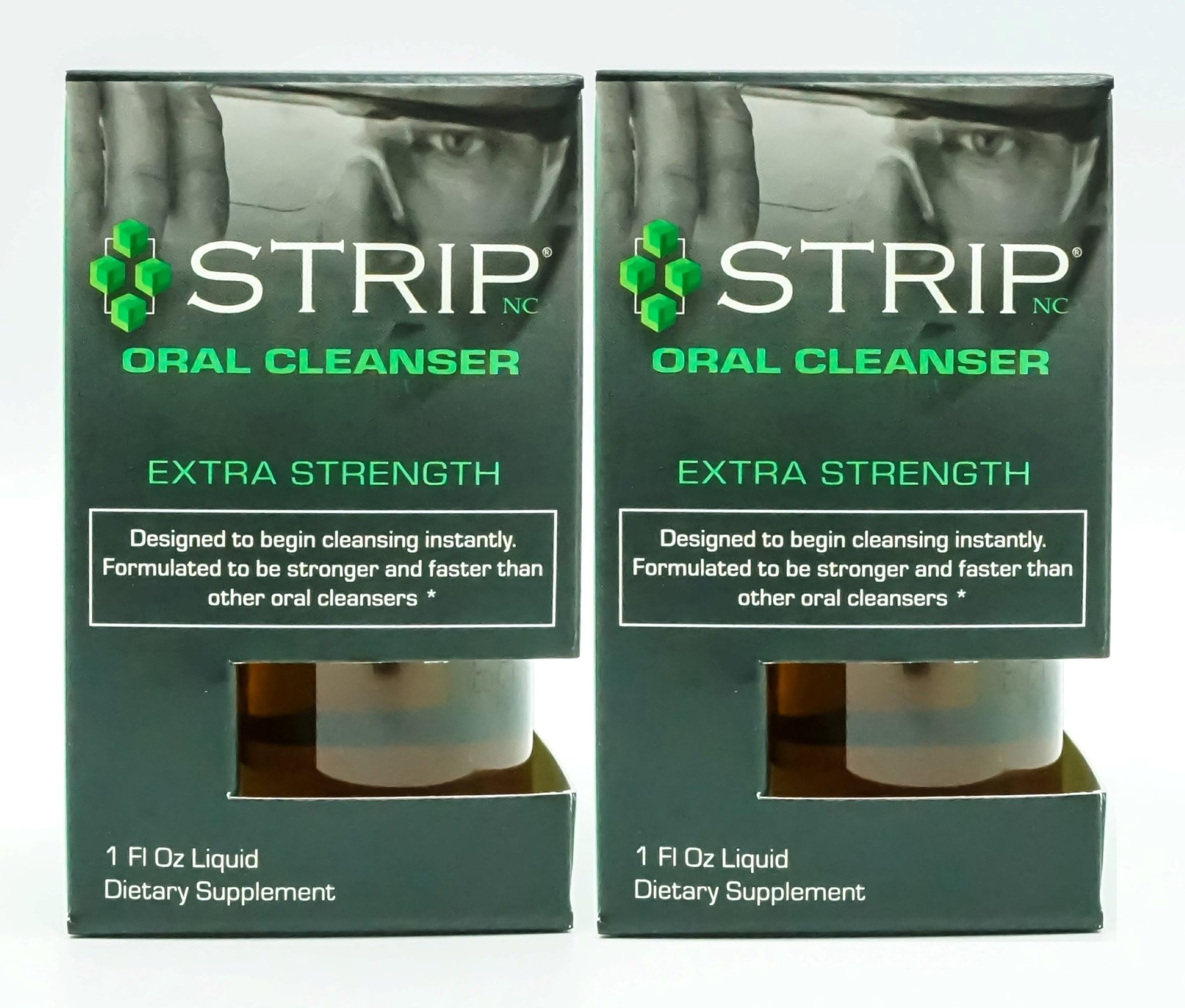 Wellgenix Strip Detox bottle pours for a quick oral cleanse