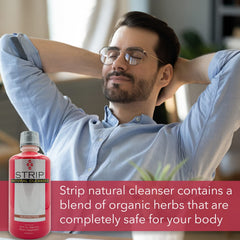 Wellgenix Strip NC bottle label closeup shows premium herbal detox blend.