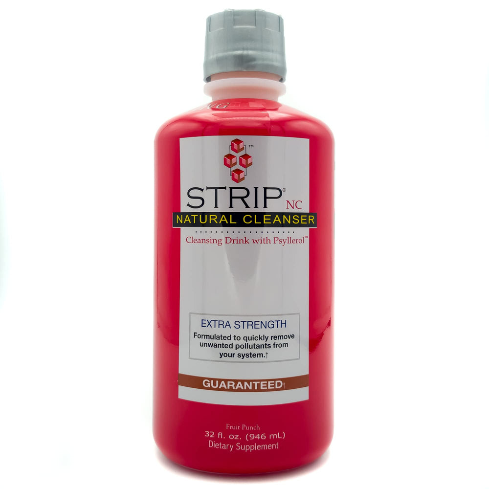 Wellgenix Strip NC bottle showing extreme herbal cleanse benefits for an on-the-go lifestyle
