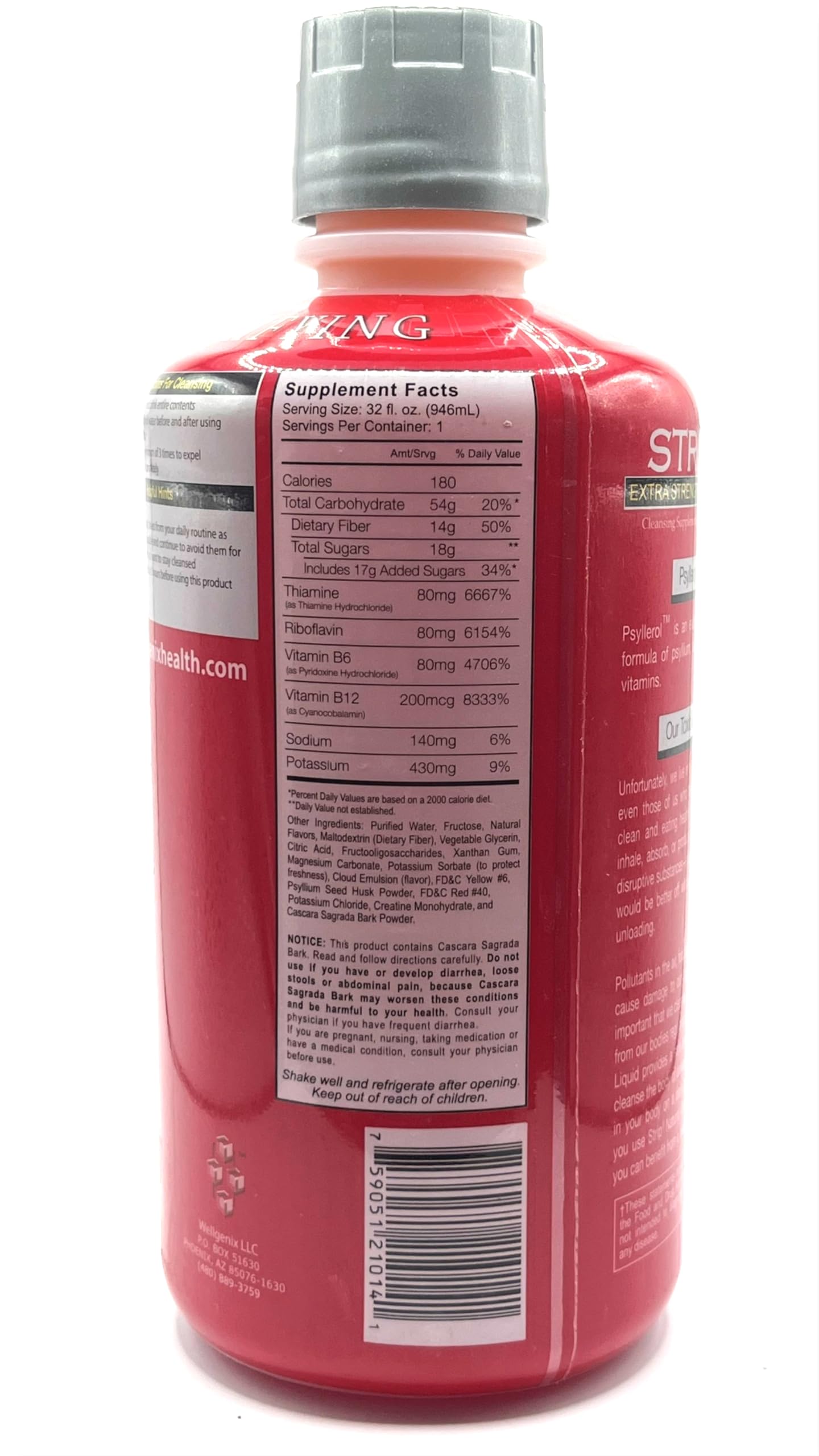 Pouring Wellgenix Strip NC Fruit Punch into a glass for daily refresh and hydration