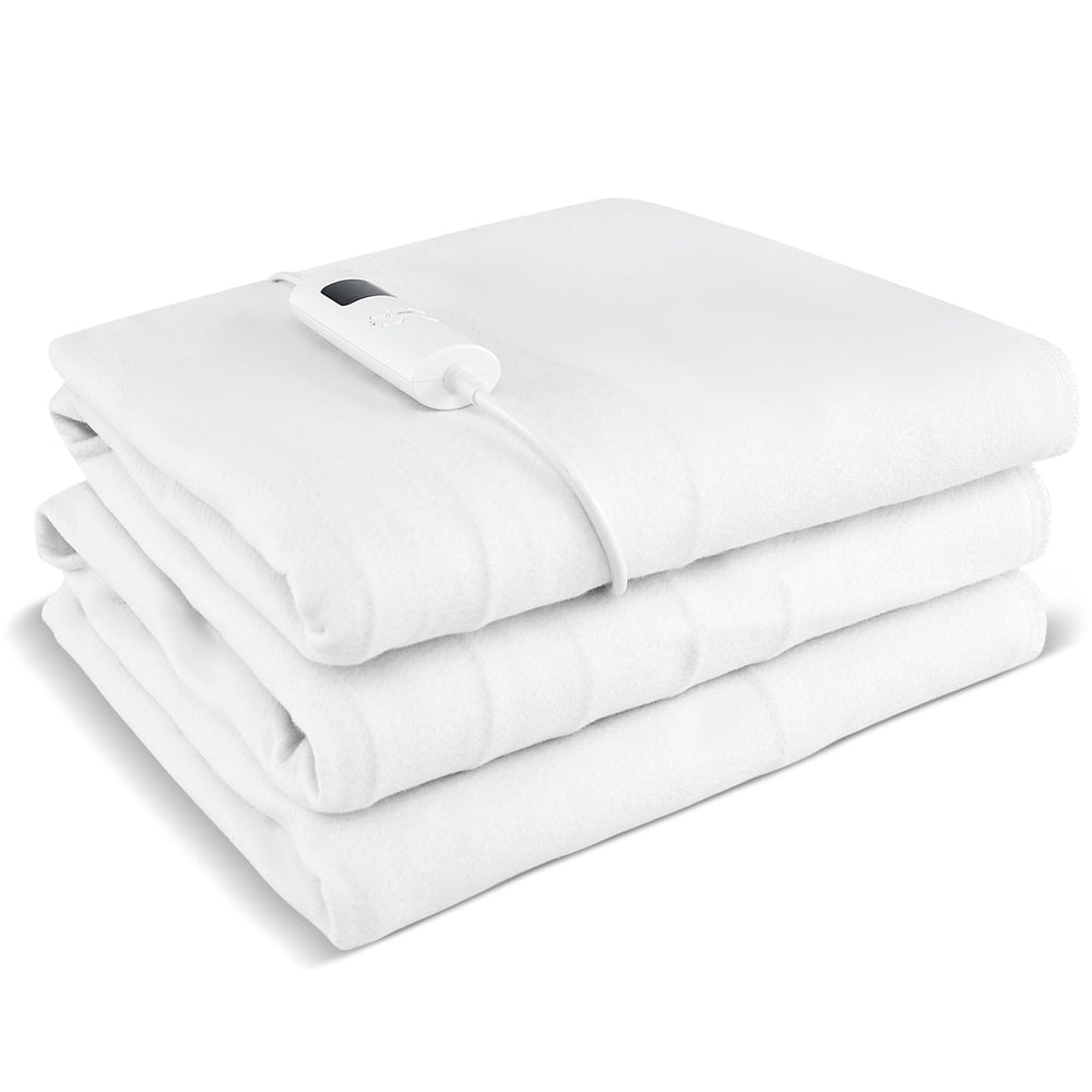 WELLHUT twin heated mattress pad with heat settings for customizable warmth.