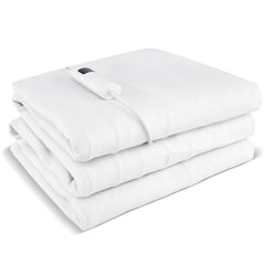 WELLHUT twin heated mattress pad with heat settings for customizable warmth.