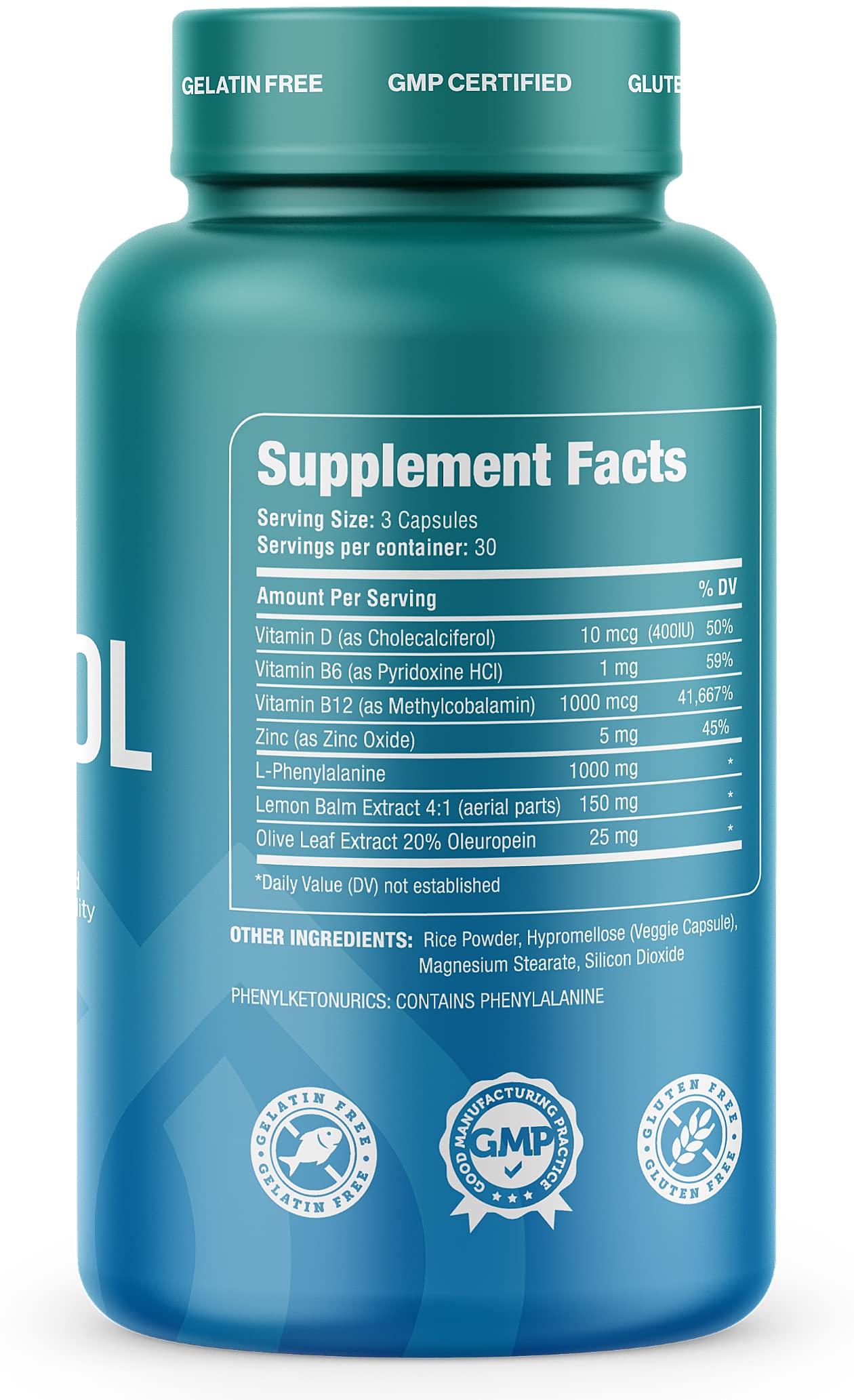Wellifora Resterol label front communicates product quality and GMP manufacturing
