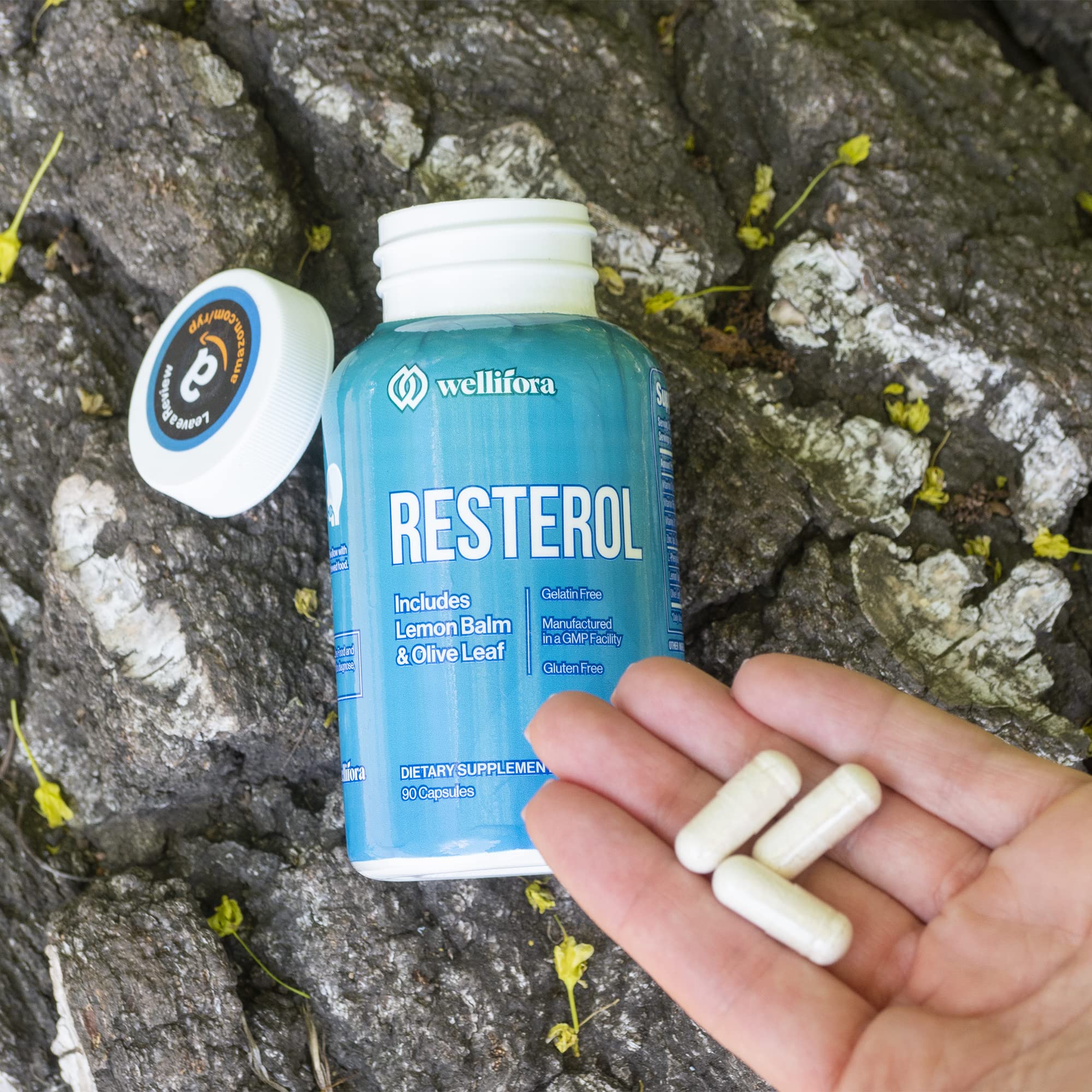 Wellifora Resterol use-case scene shows routine integration with skincare