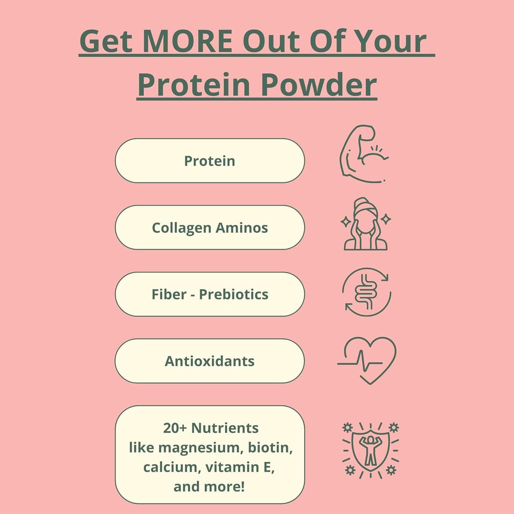 Wellious almond protein powder porridge topping, creamy plant-based boost.