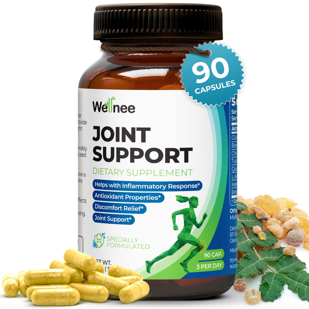 Wellnee Joint Support bottle with 90 capsules for daily mobility support