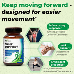 Wellnee Joint Support label front shows key ingredients and potency