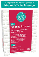Wellness Basics cherry flavor lozenge close-up suggests pleasant taste while reducing cravings