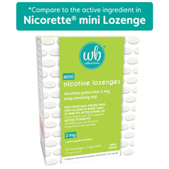 Wellness Basics 2mg mint lozenge with five-count vial set for daily use