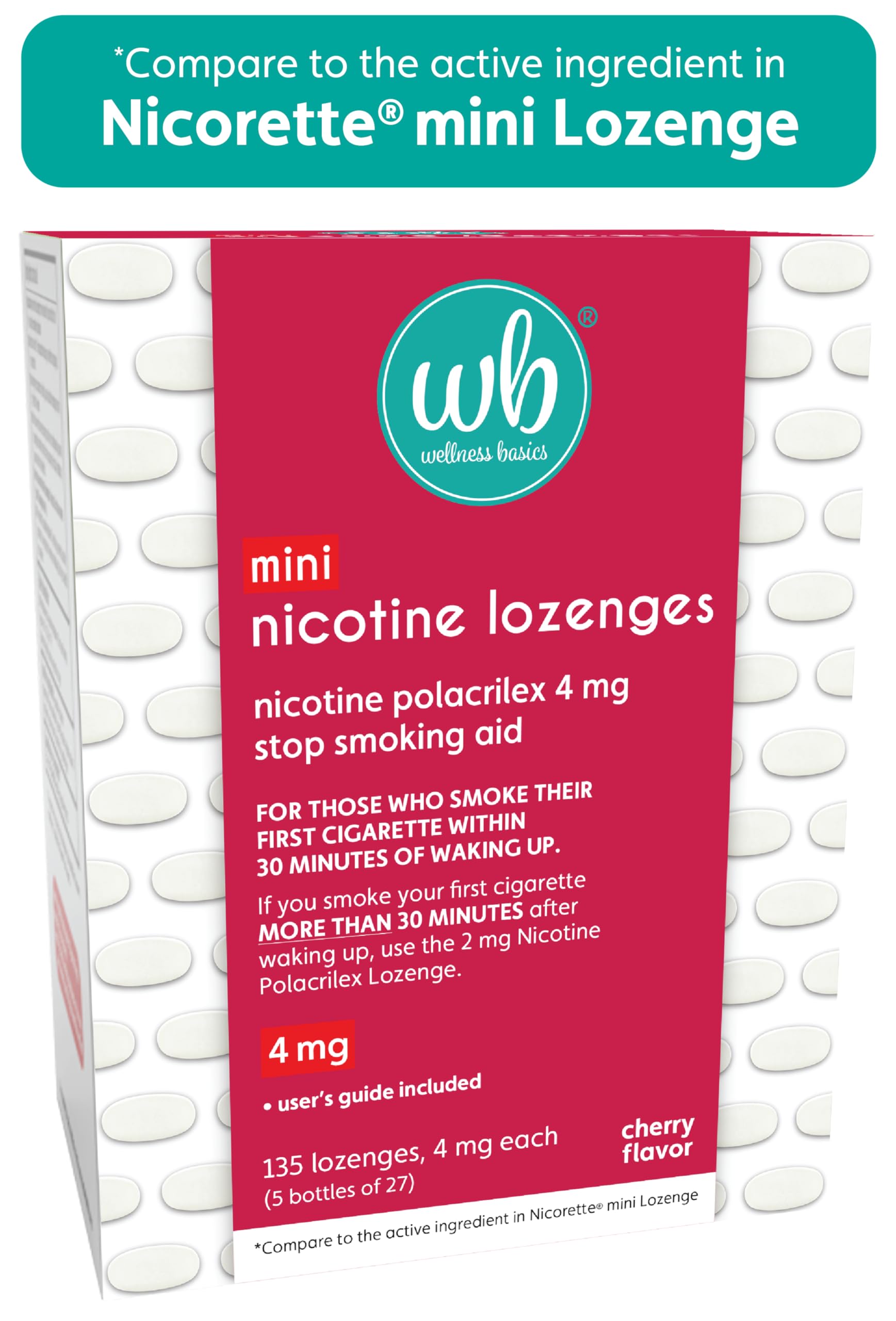 Wellness Basics mini nicotine lozenge box open ready to reveal tasty chews.