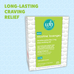 Wellness Basics mint lozenge 2mg pack image highlighting quit-smoking support