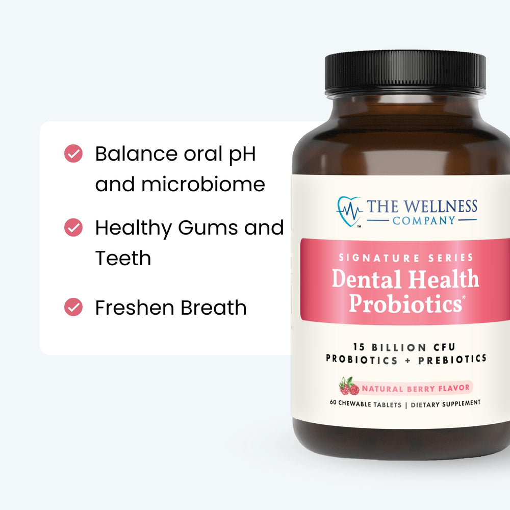 The Wellness Company quality testing seal denotes third-party verification for purity and efficacy.