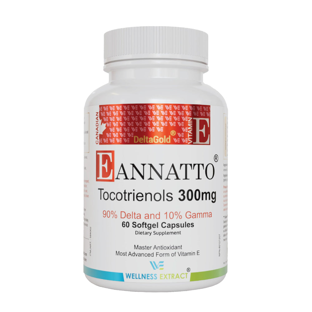 Wellness Extract annatto tocotrienols bottle for daily antioxidant support.