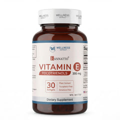 WELLNESS EXTRACT annatto tocotrienols softgel bottle offers antioxidant support for daily wellness.