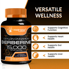 Bottle shows black pepper as part of the absorption-enhancing blend