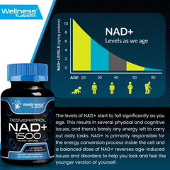 WELLNESS LABSRX liposomal NAD bottle top view for easy access.
