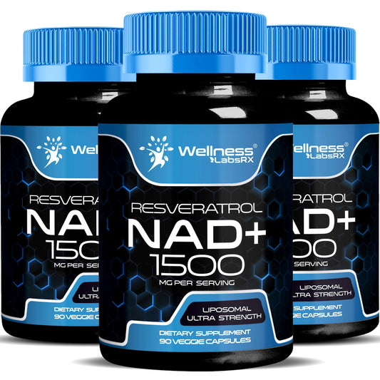 Wellness LabsRx liposomal NAD supplement bottle for daily cellular support