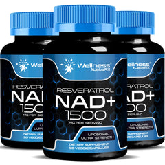 Wellness LabsRx liposomal NAD supplement bottle for daily cellular support