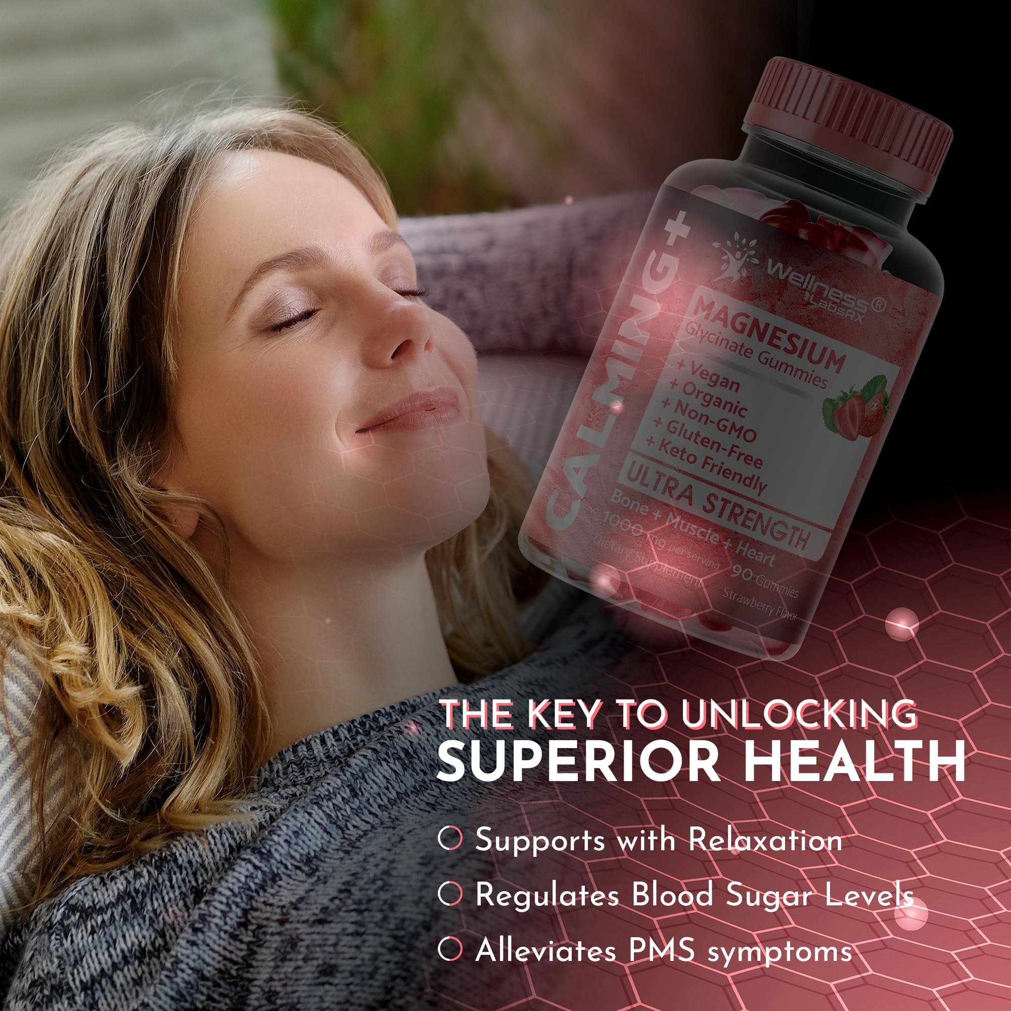 Wellness LabsRx Magnesium Glycinate Gummies third-party testing seal indicates quality oversight