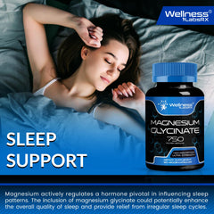 Wellness LabsRx magnesium glycinate bottle communicates heart and bone health messaging.
