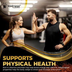 Wellness LabsRx mushroom powder in glass with water suggests everyday energy support