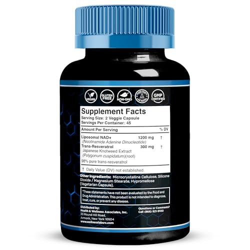 Wellness LabsRx NAD capsules closeup showing a 1500mg dose for energy