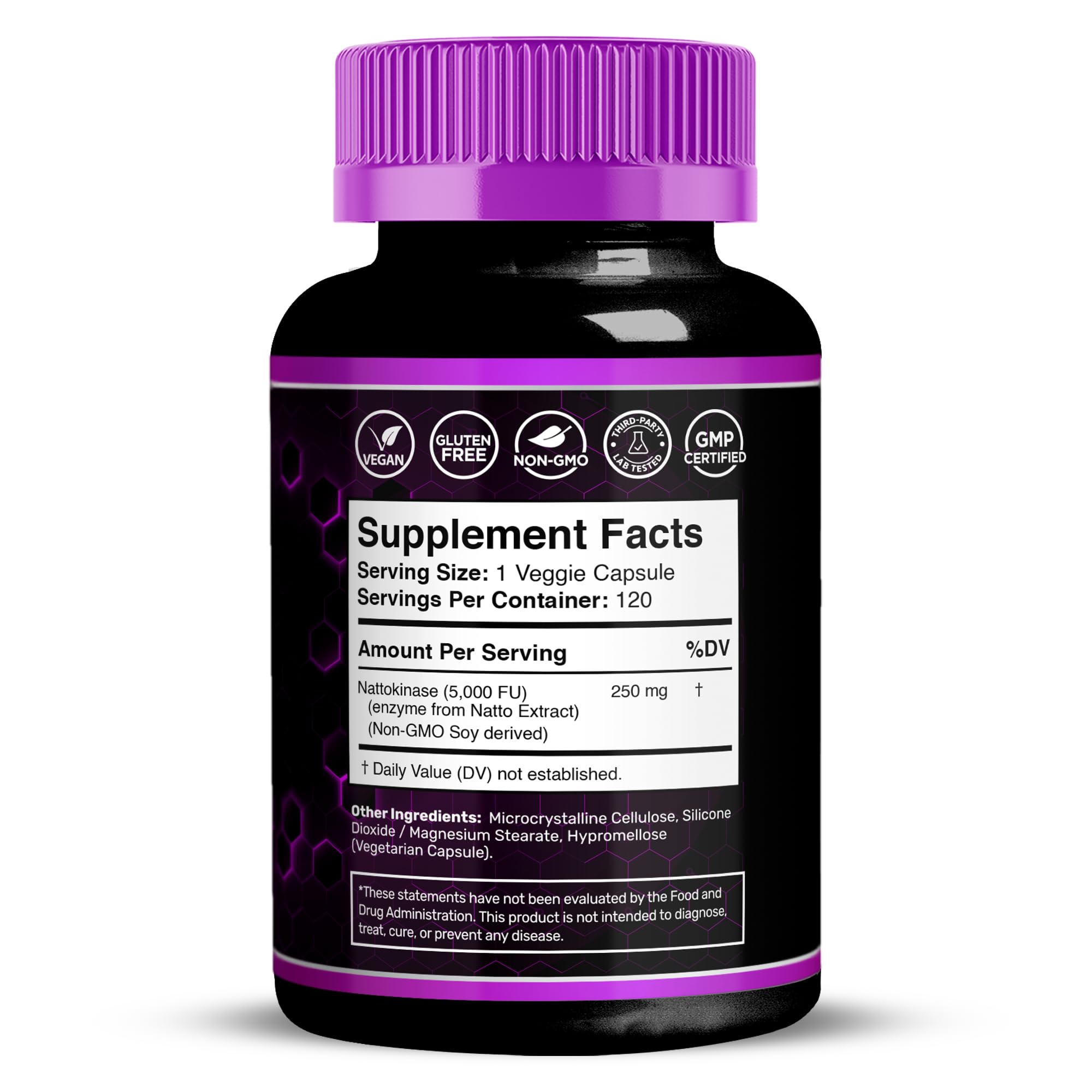 Wellness LabsRx nattokinase bottle ready for daily intake