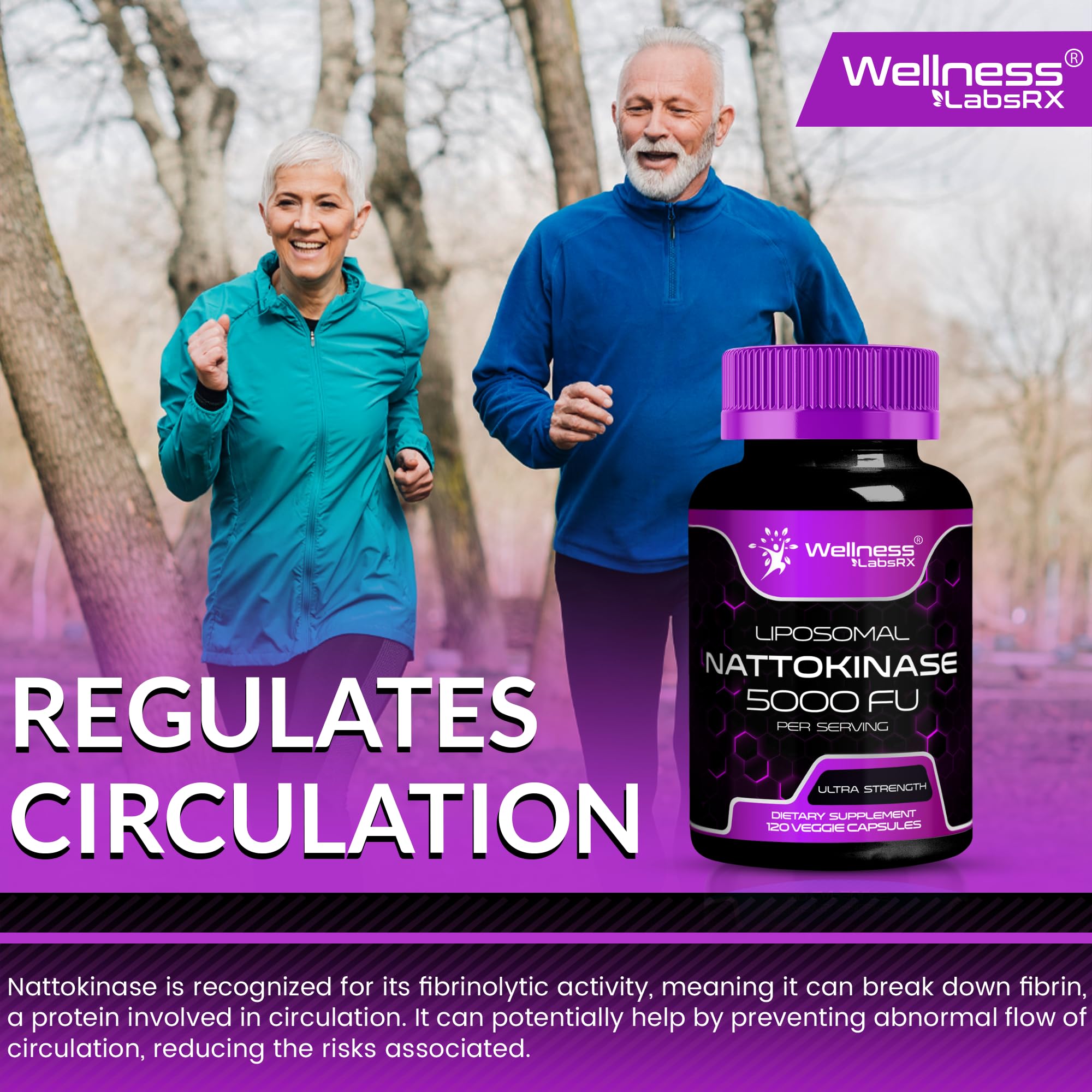 Two-pack Wellness LabsRx nattokinase box indicating value