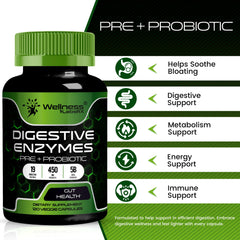 Wellness LabsRx probiotics bottle highlights 5 billion CFUs for gut balance.