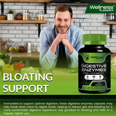 Wellness LabsRx vegetarian-friendly icon indicates plant-compatible digestive support.