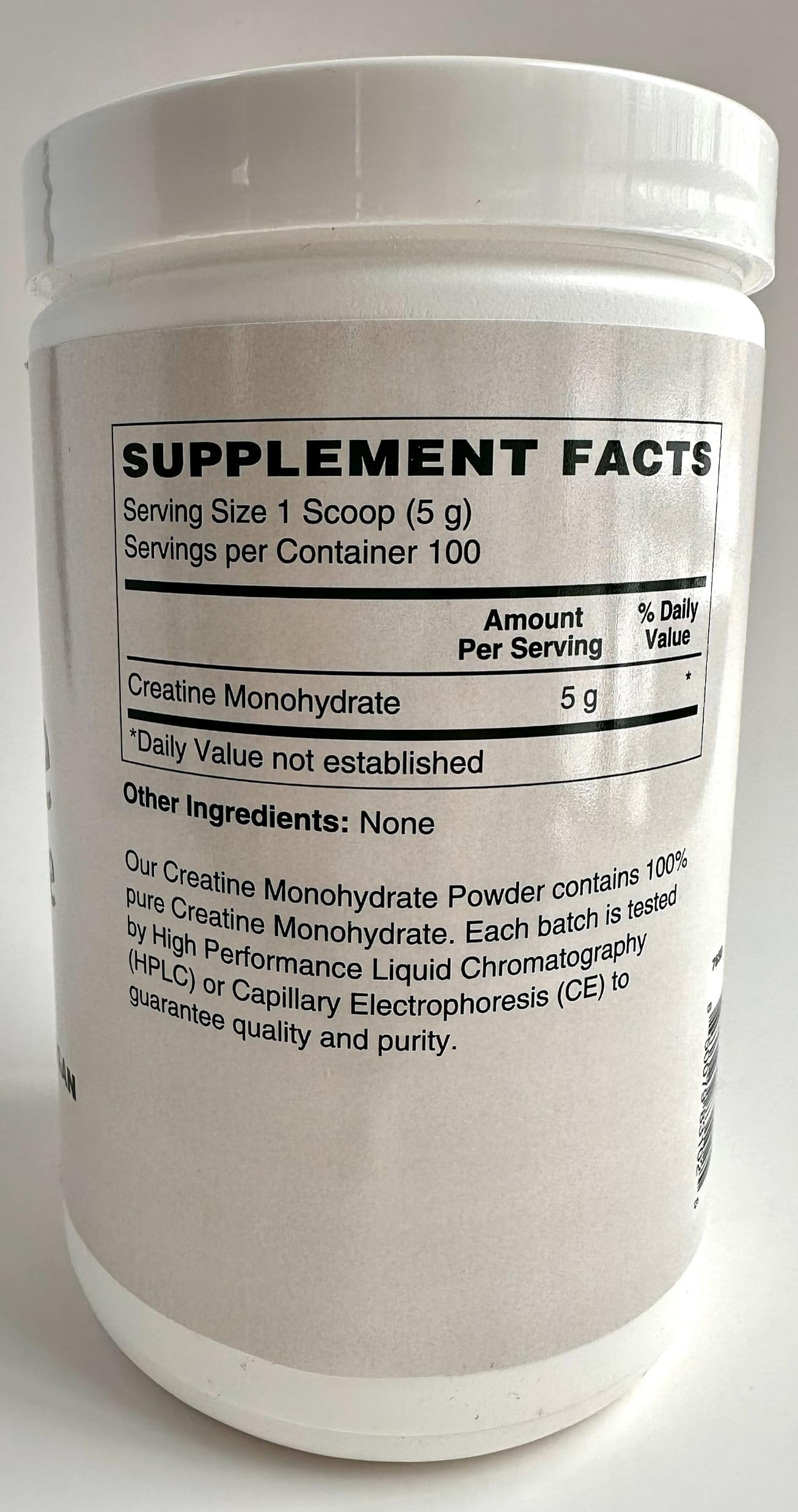 Balterra creatine monohydrate scoop for accurate 5 g dosing.
