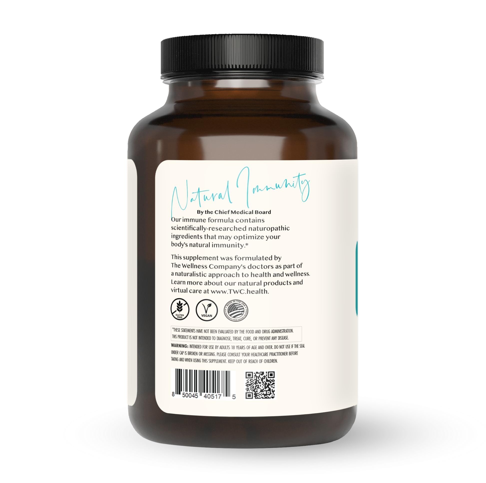 Natural Immunity ingredients oregano and reishi for immune balance.