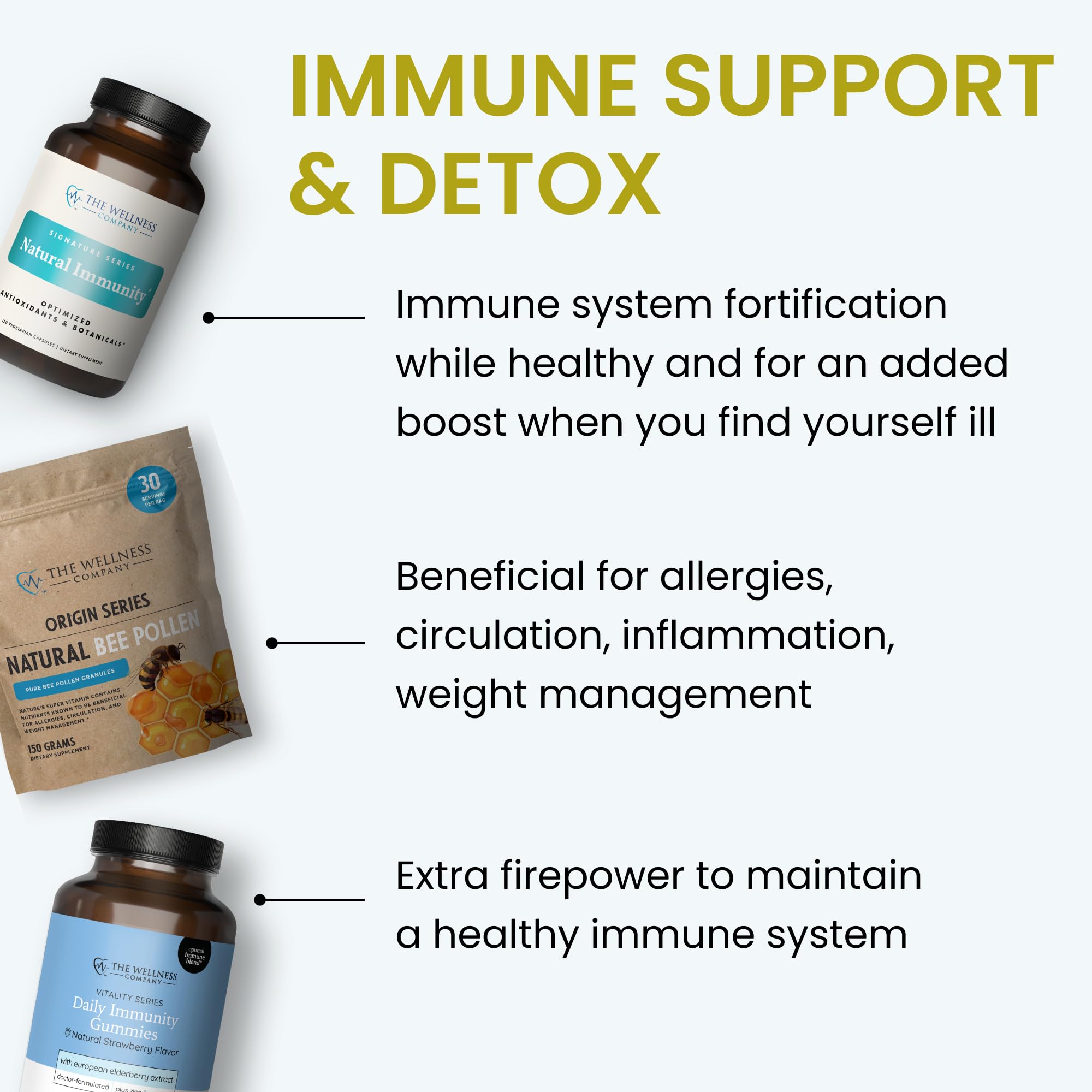 Zinc and vitamin C illustration for daily immune support in Natural Immunity.