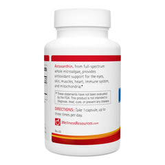 Wellness Resources Astaxanthin capsule close-up for easy daily intake.