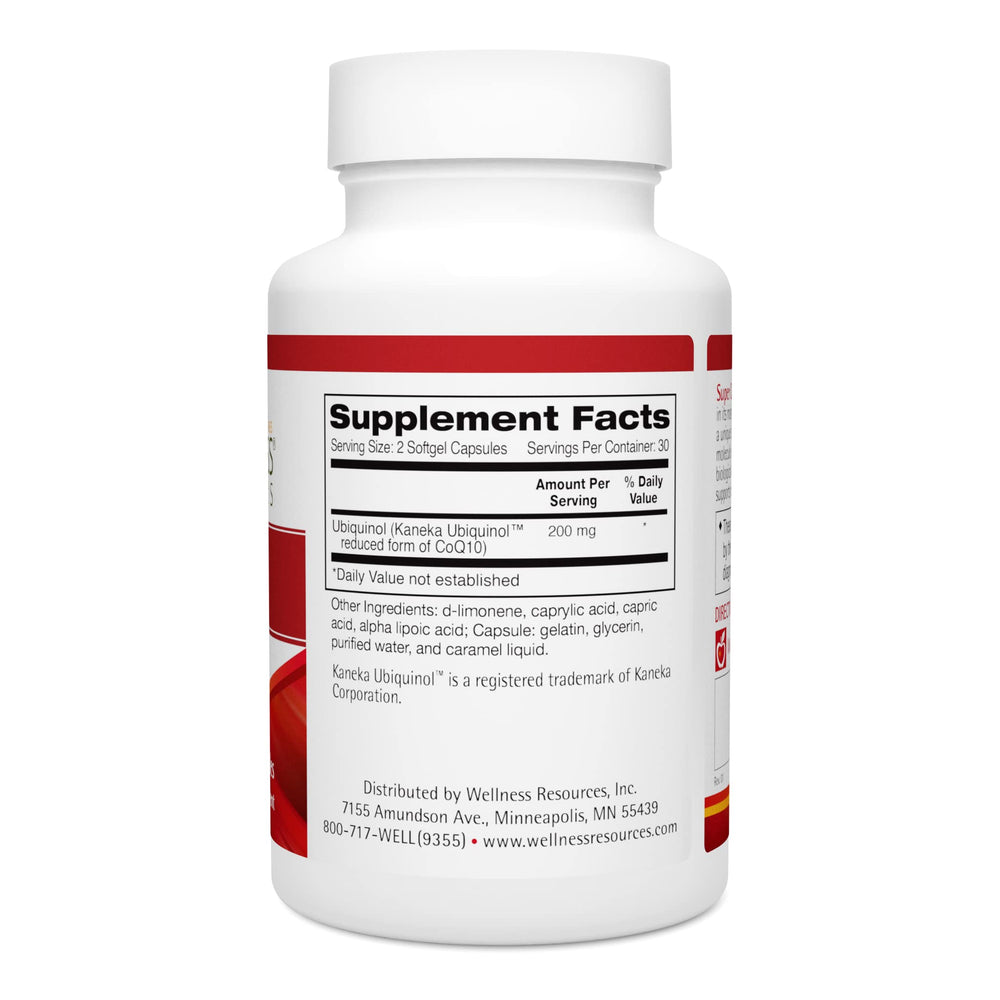 Wellness Resources CoQ10 Ubiquinol capsules for daily wellness