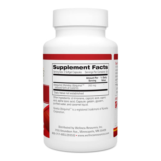 Wellness Resources CoQ10 Ubiquinol capsules for daily wellness
