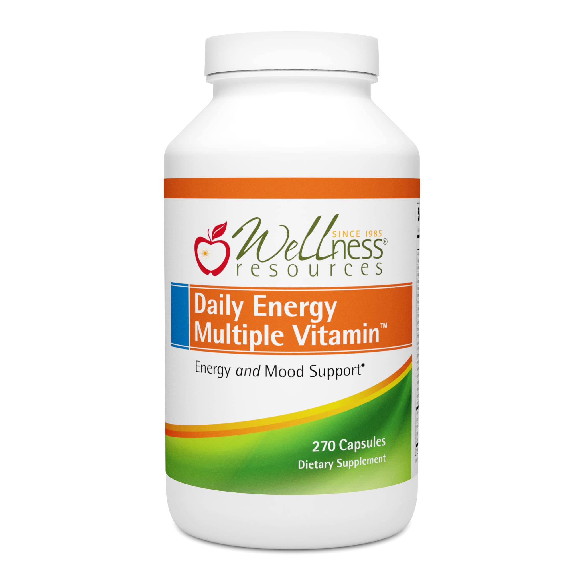 Wellness Resources Daily Energy bottle, a convenient daily multivitamin for steady energy