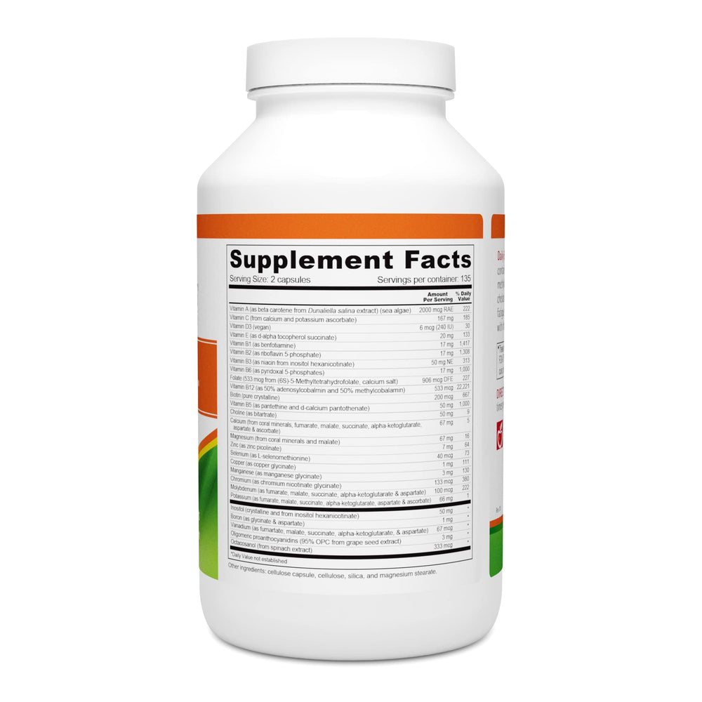 Wellness Resources Daily Energy shelf display, compact bottle appeals to health-minded shoppers