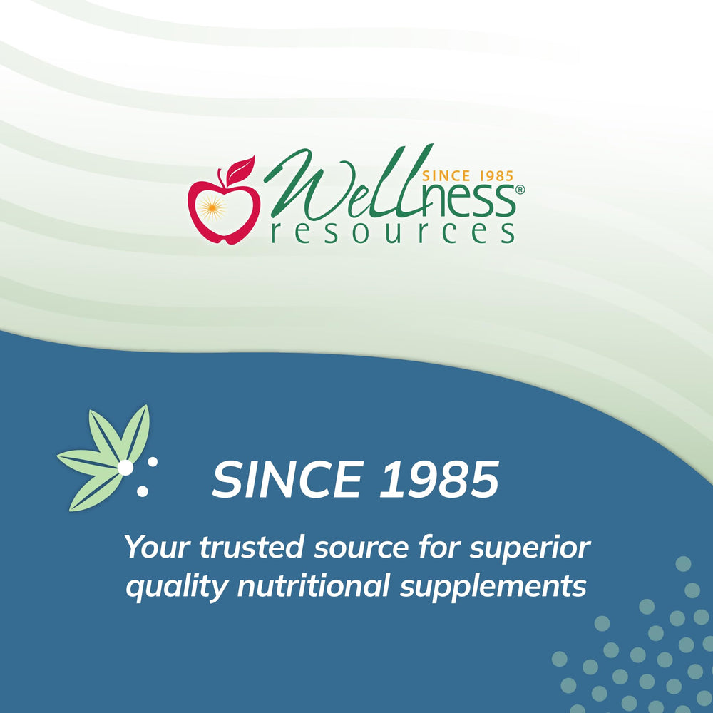 Wellness Resources I3C + DIM ingredients panel displaying 300 mg I3C and 100 mg DIM.
