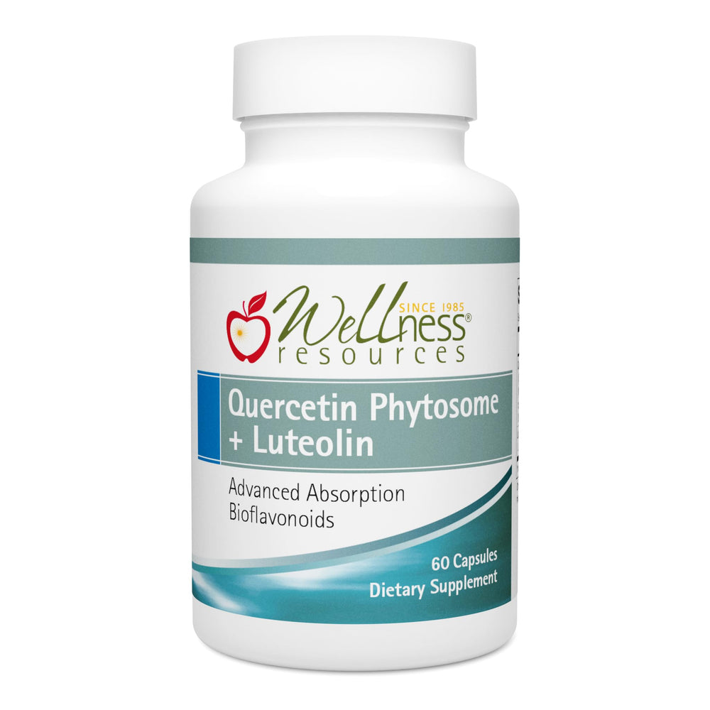 Wellness Resources Quercetin Phytosome bottle image for immune support and seasonal allergy relief.