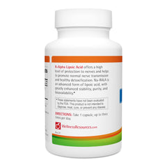 Wellness Resources RALA packaging front, highlighting stability of Na-RALA.