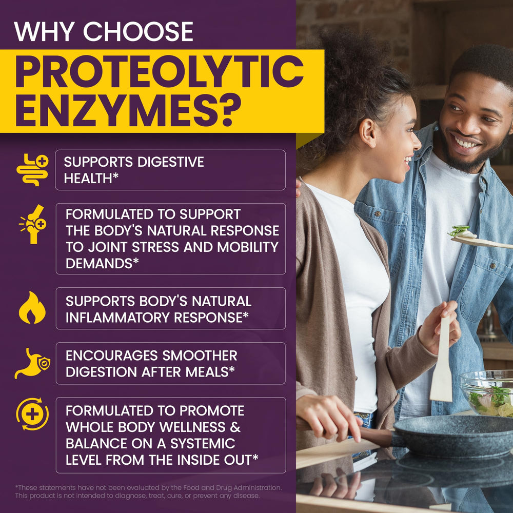 WellnessOne ProOneZyme bottle label highlights enzyme ingredients.