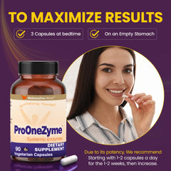 WellnessOne ProOneZyme ingredients close-up showing bromelain and nattokinase.