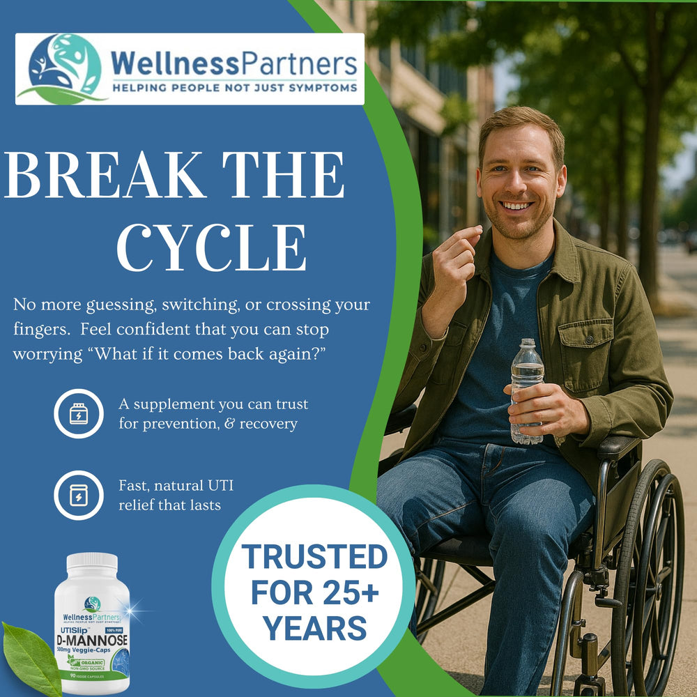WellnessPartners Bottle close-up highlights fast-relief promise and quality.