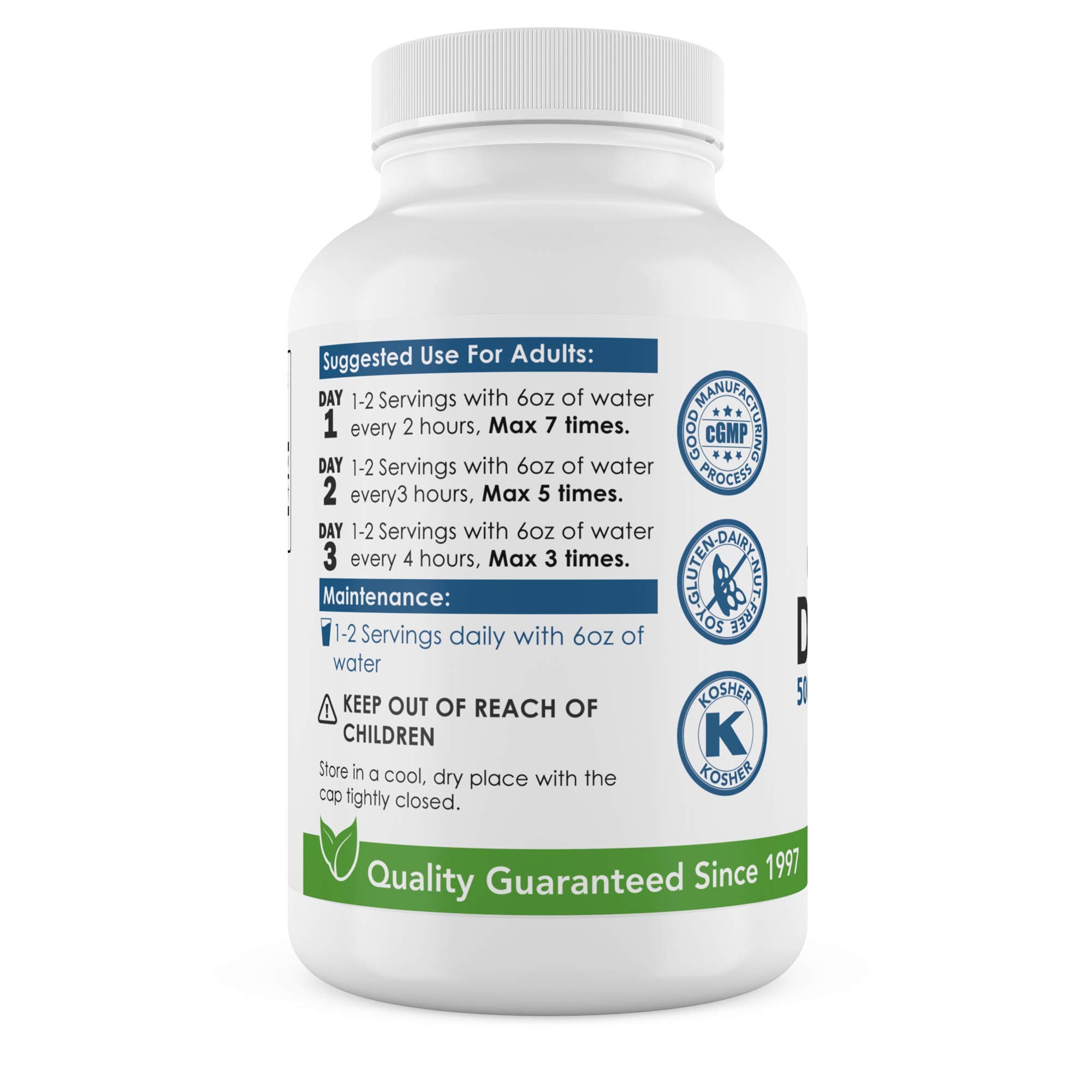 WellnessPartners Non-GMO organic D-Mannose capsules with clean ingredients.
